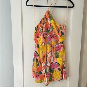 Hutch Pink Tropical Fruit Print Spaghetti-Strap Camisole